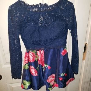 2 piece prom dress Sequin 🖤 Hearts